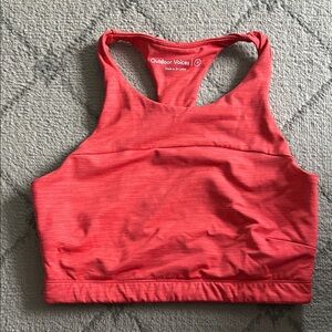 Outdoor Voices Tech Sweat Vibrant Coral Sports Bra